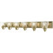 Birmingham 6 Light 48 inch Antique Brass Vanity Sconce Wall Light