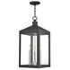 Nyack 3 Light 11 inch Black Outdoor Pendant Lantern