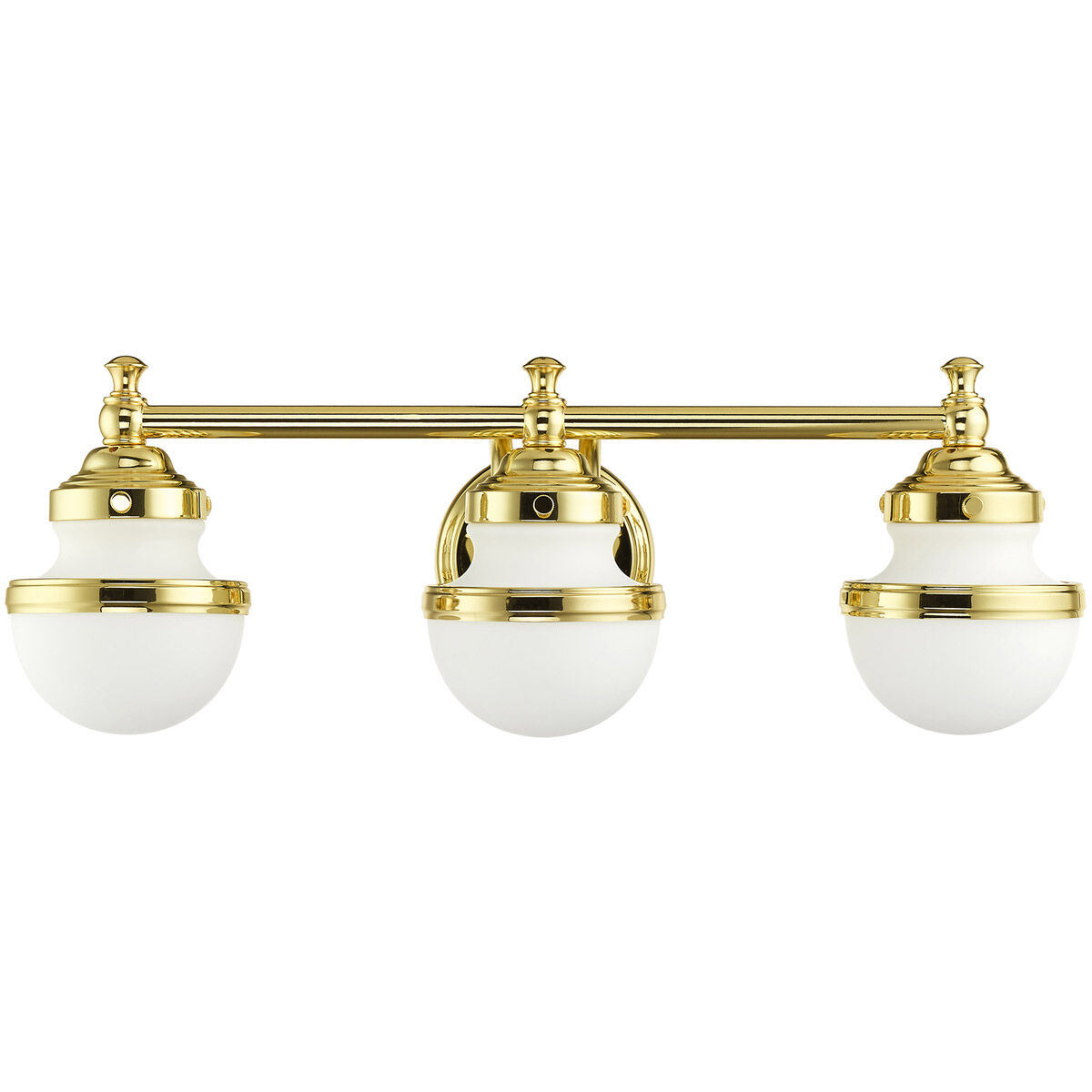 Oldwick 3 Light 24 inch Polished Brass Vanity Sconce Wall Light