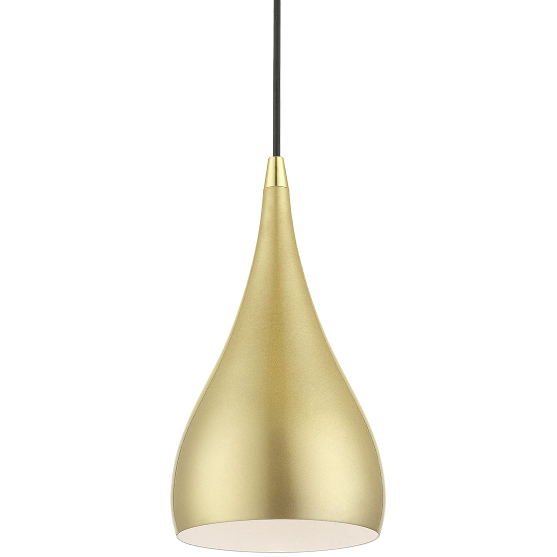 Amador 1 Light 6.25 inch Soft Gold with Polished Brass Accents Mini Pendant Ceiling Light