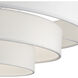 Manorwood 5 Light 28 inch Brushed Nickel Semi-Flush Ceiling Light