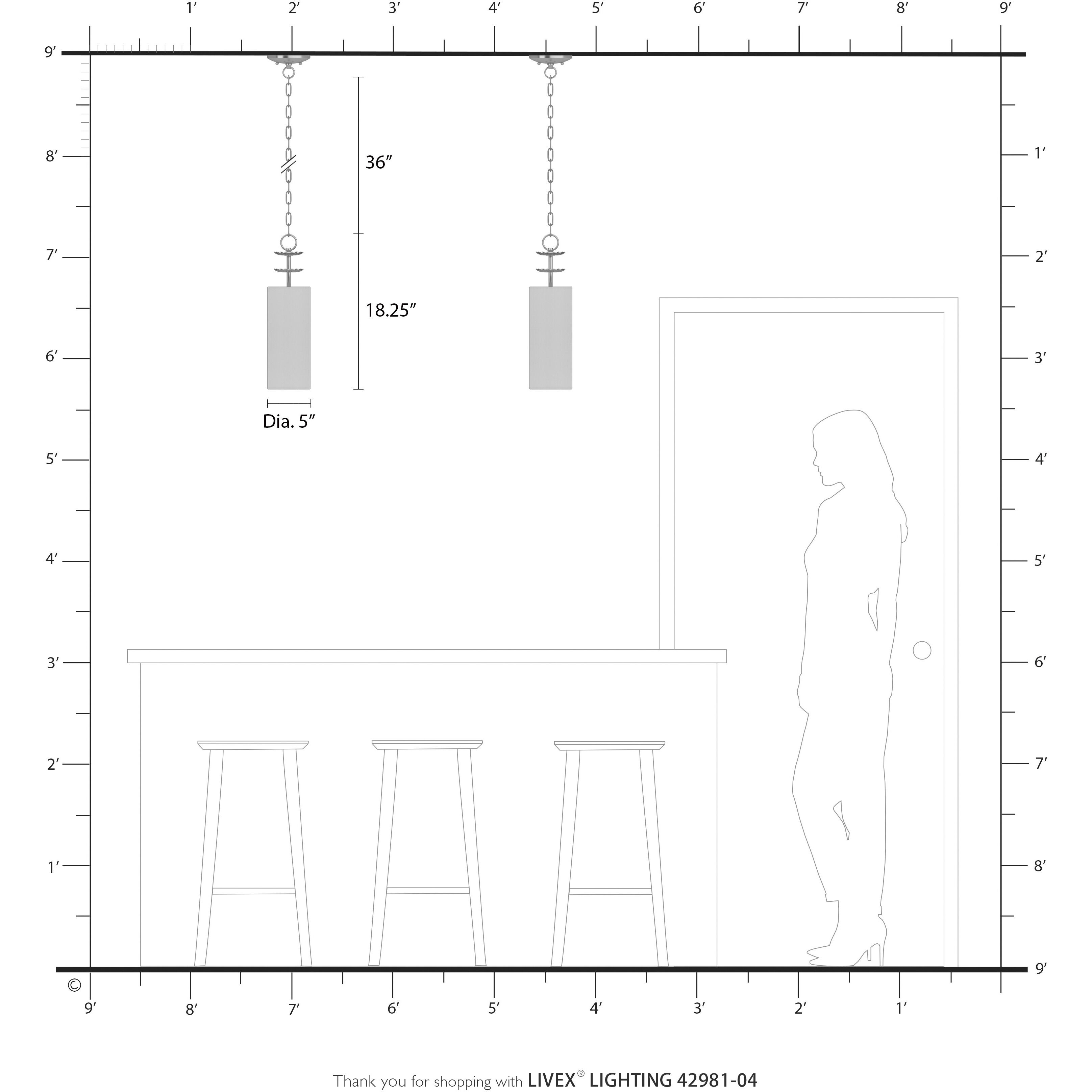 Brookdale 1 Light 5 inch Black Mini Pendant Ceiling Light