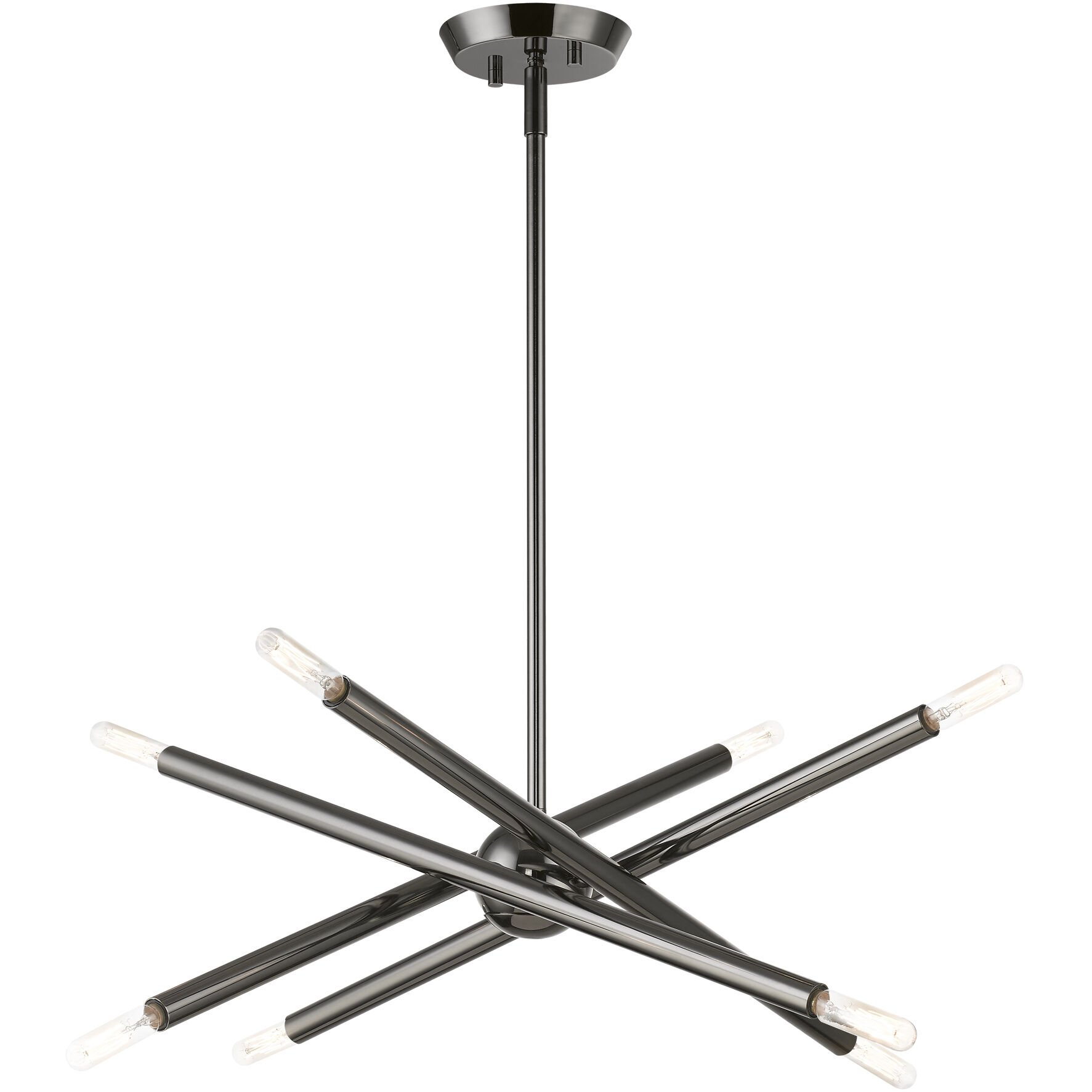 Soho 8 Light 19.5 inch Black Chrome Chandelier Ceiling Light