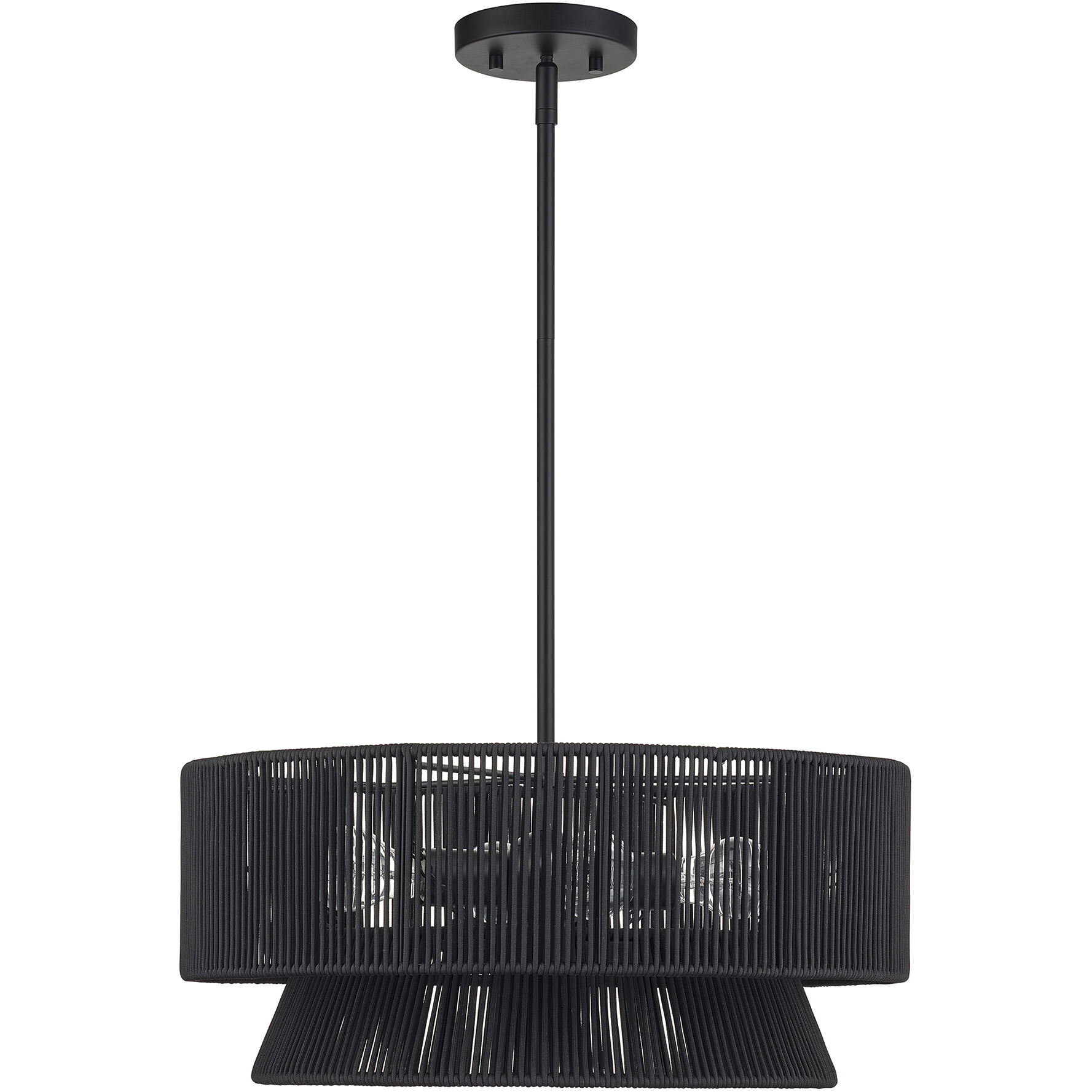 Florell 4 Light 20 inch Black Pendant Chandelier Ceiling Light