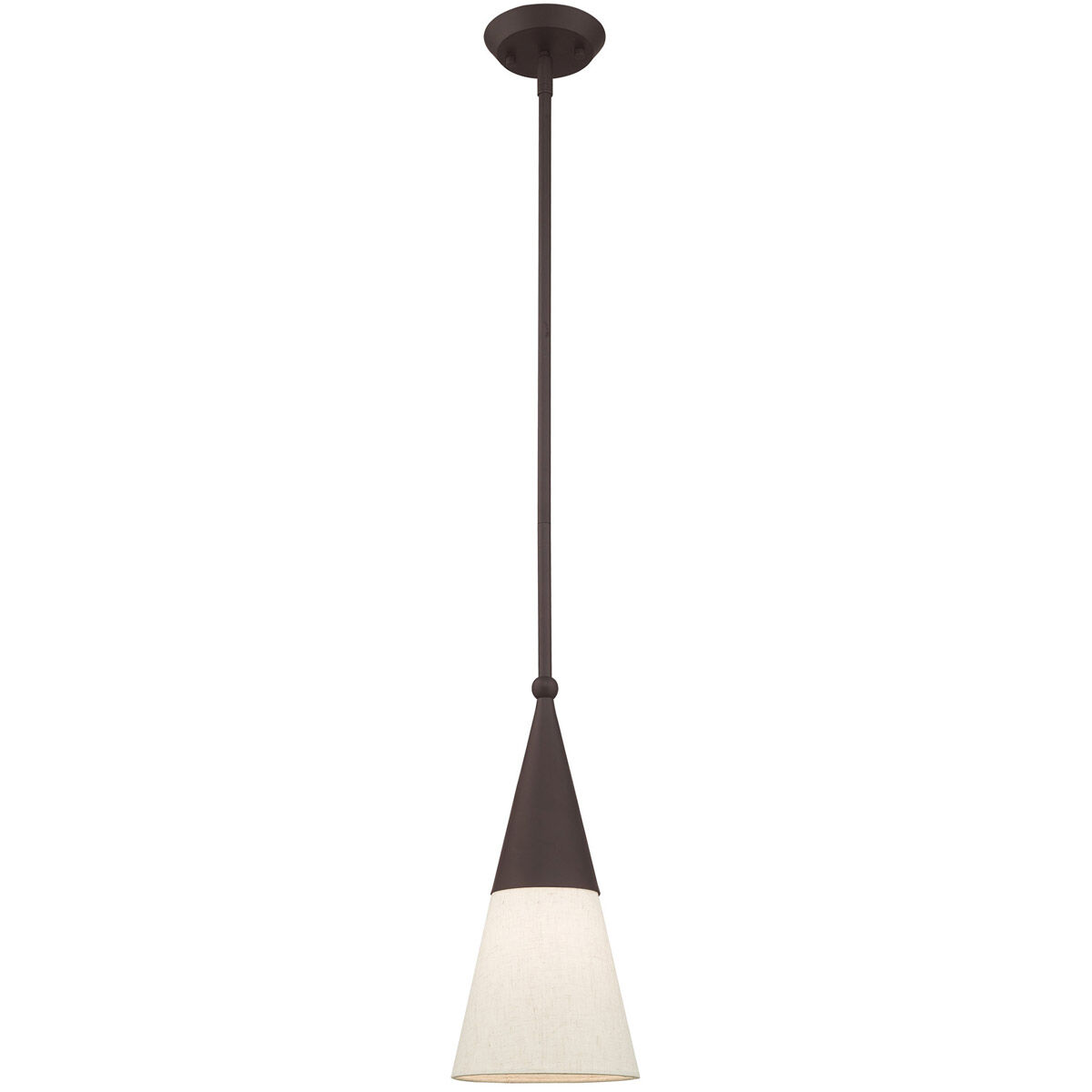 Stockholm 1 Light 6.75 inch Bronze Mini Pendant Ceiling Light