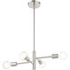 Bannister 4 Light 18 inch Brushed Nickel Chandelier Ceiling Light