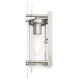 Utrecht 1 Light 14 inch Brushed Nickel Accents Outdoor Wall Lantern