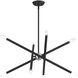 Soho 8 Light 24 inch Black Chandelier Ceiling Light