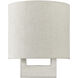 Petite 1 Light 8 inch Brushed Nickel ADA Wall Sconce Wall Light
