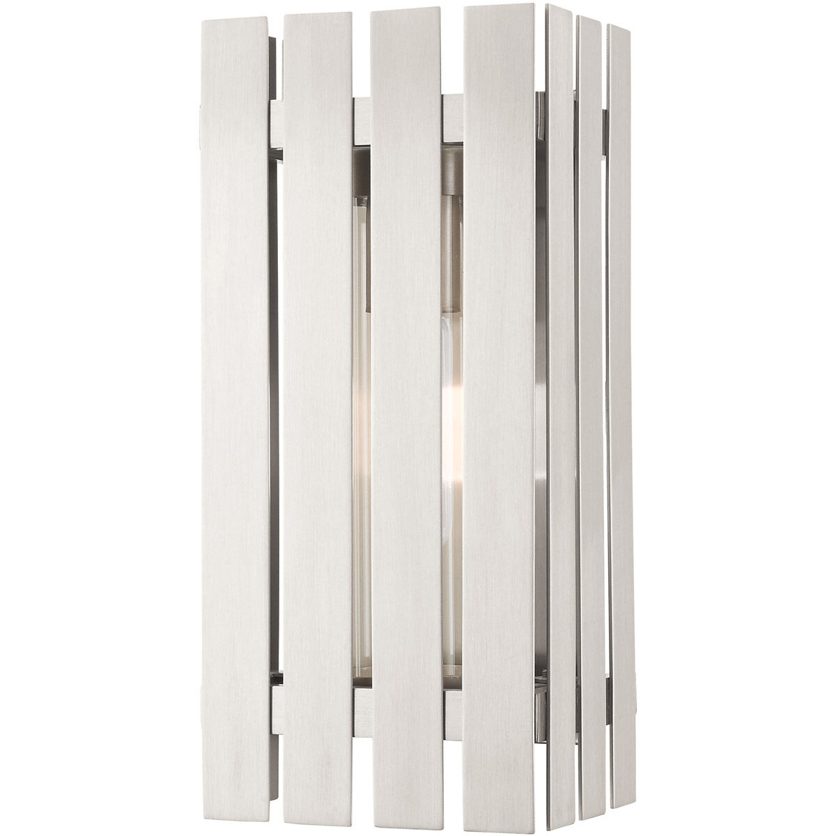 Greenwich 1 Light 13 inch Brushed Nickel Outdoor Wall Lantern