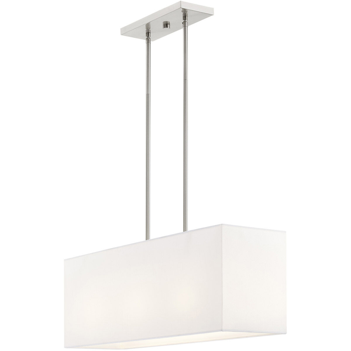 Summit 3 Light 28 inch Brushed Nickel Linear Chandelier Ceiling Light