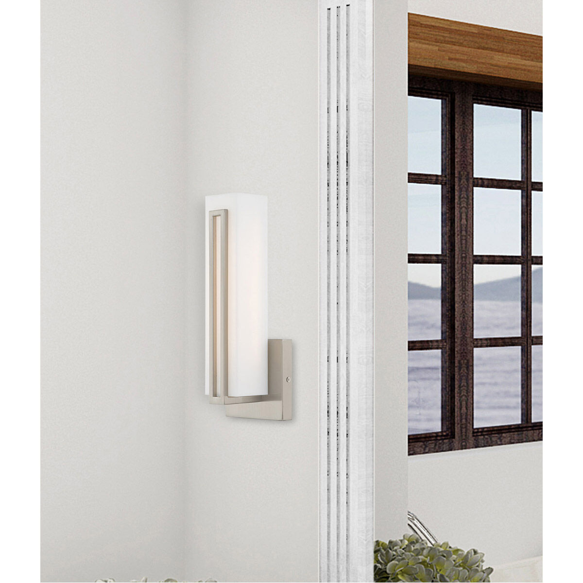 Fulton LED 4 inch Brushed Nickel ADA ADA Wall Sconce Wall Light