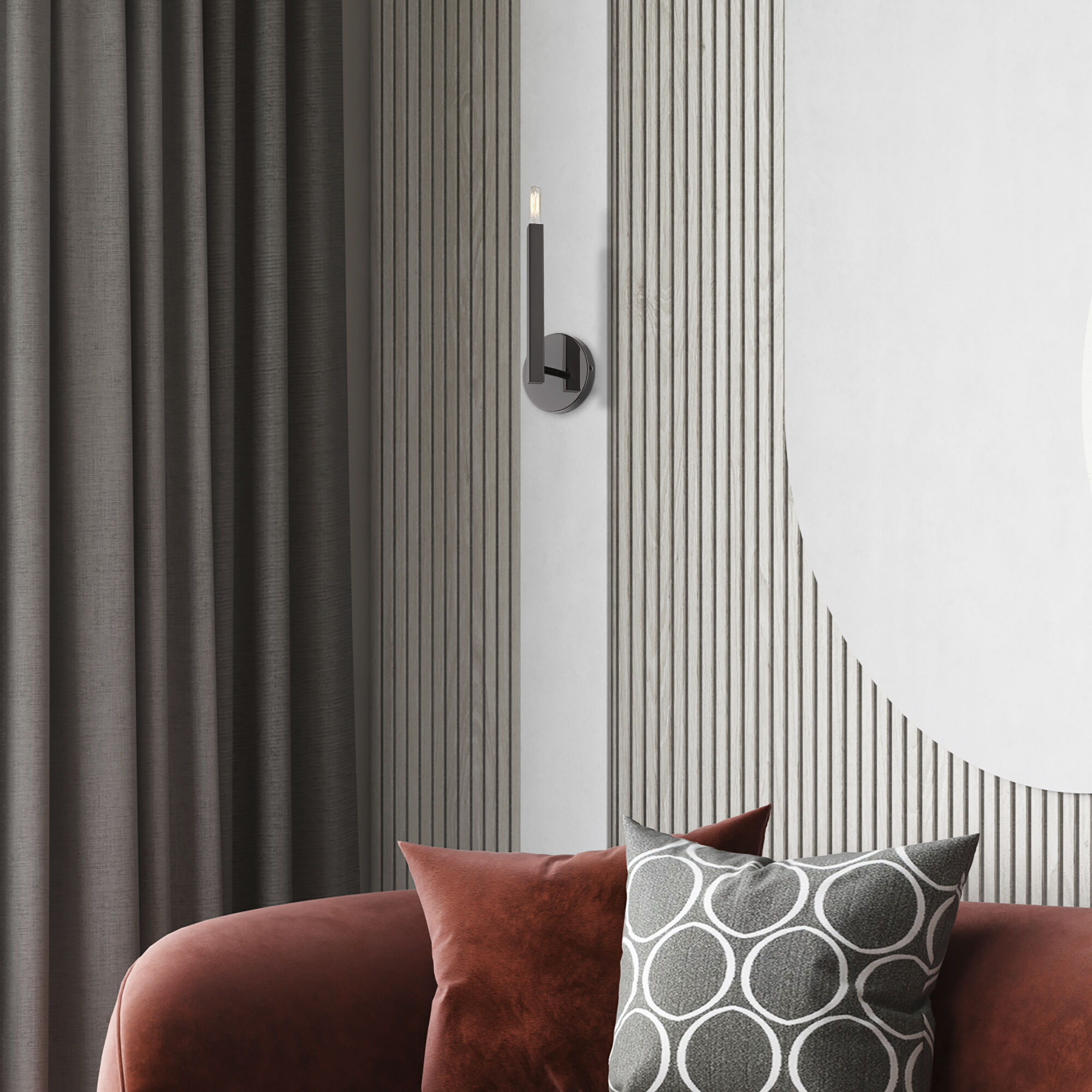 Monaco 1 Light 5.13 inch Black Chrome ADA Wall Sconce Wall Light