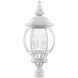 Frontenac 4 Light 27 inch Textured White Outdoor Post Top Lantern
