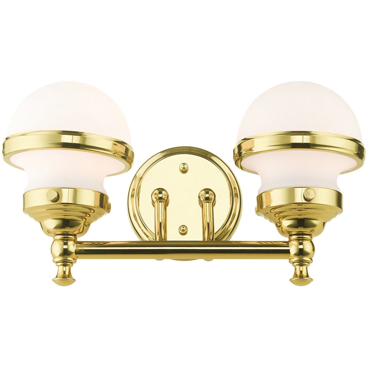 Oldwick 2 Light 15 inch Polished Brass Vanity Sconce Wall Light