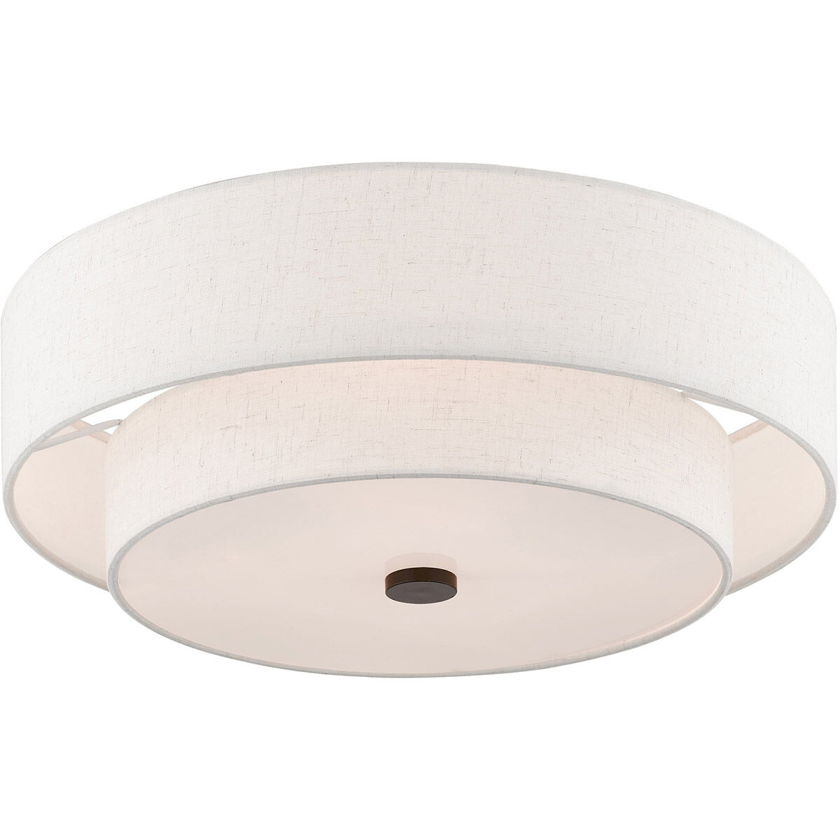 Claremont 4 Light 18 inch English Bronze Semi-Flush Mount Ceiling Light 