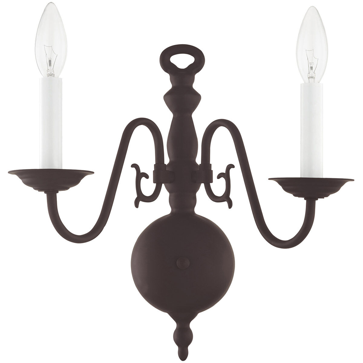 Williamsburgh 2 Light 13 inch Bronze Wall Sconce Wall Light