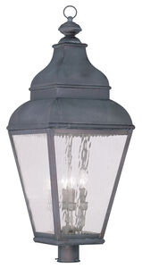 Exeter 4 Light 38 inch Charcoal Outdoor Post Top Lantern