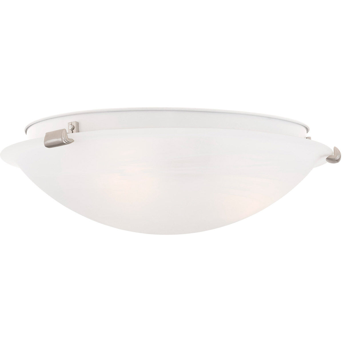 Oasis 3 Light 17 inch Brushed Nickel Semi-Flush Mount Ceiling Light