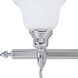 French Regency 5 Light 40.5 inch Polished Chrome Vanity Sconce Wall Light