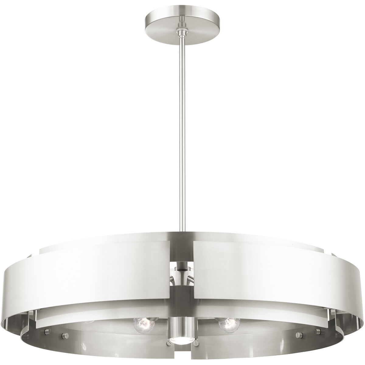 Varick 7 Light 34 inch Brushed Nickel Pendant Chandelier Ceiling Light