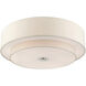 Meridian 6 Light 30 inch Brushed Nickel Semi Flush Ceiling Light
