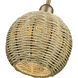 Summervine 1 Light 8 inch Antique Gold Leaf Mini Globe Pendant Ceiling Light, Mini Globe
