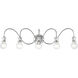 Lansdale 5 Light 34 inch Polished Chrome Vanity Sconce Wall Light, Large