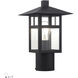 Crestlake 1 Light 11.75 inch Textured Black Outdoor Post Top Lantern