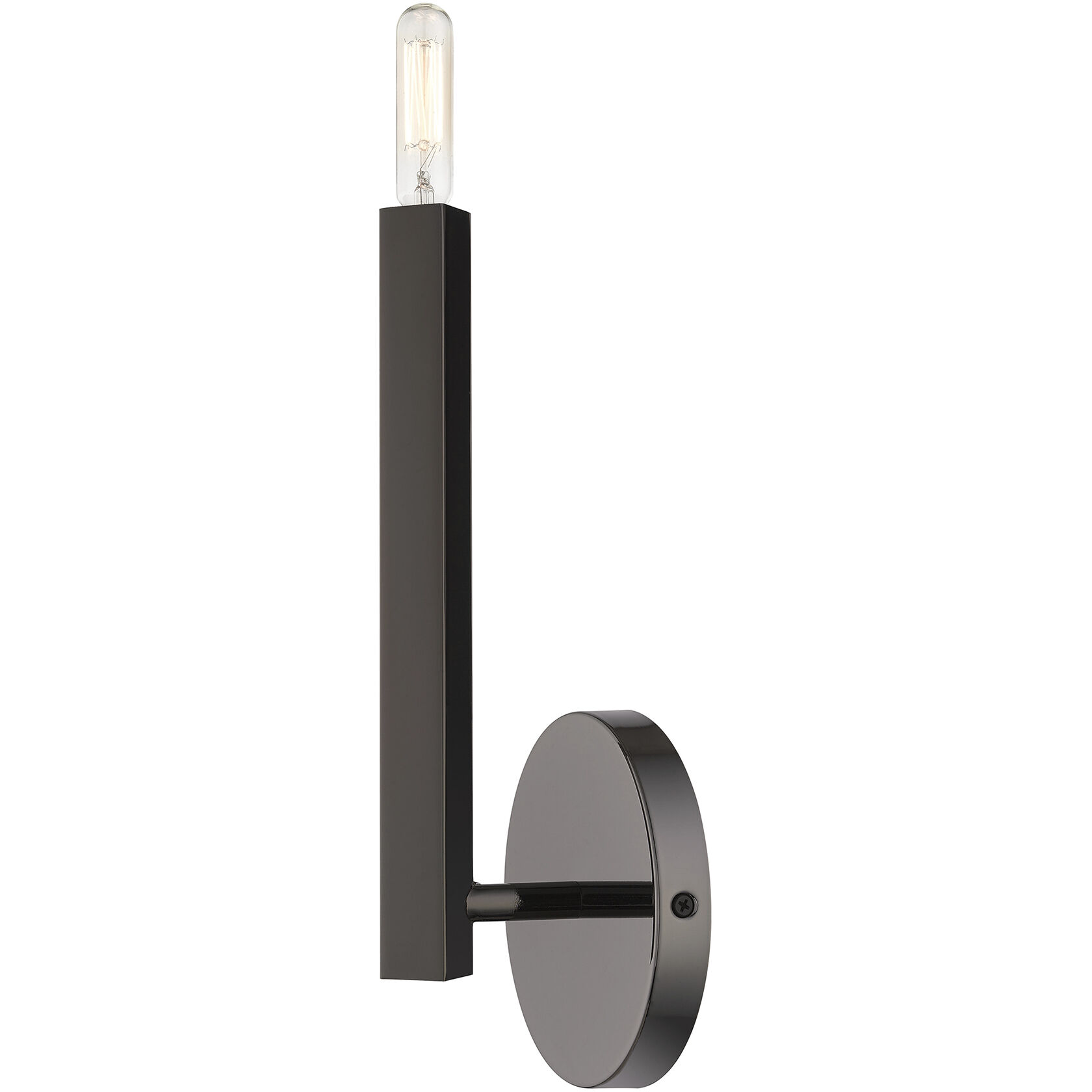Monaco 1 Light 5.13 inch Black Chrome ADA Wall Sconce Wall Light