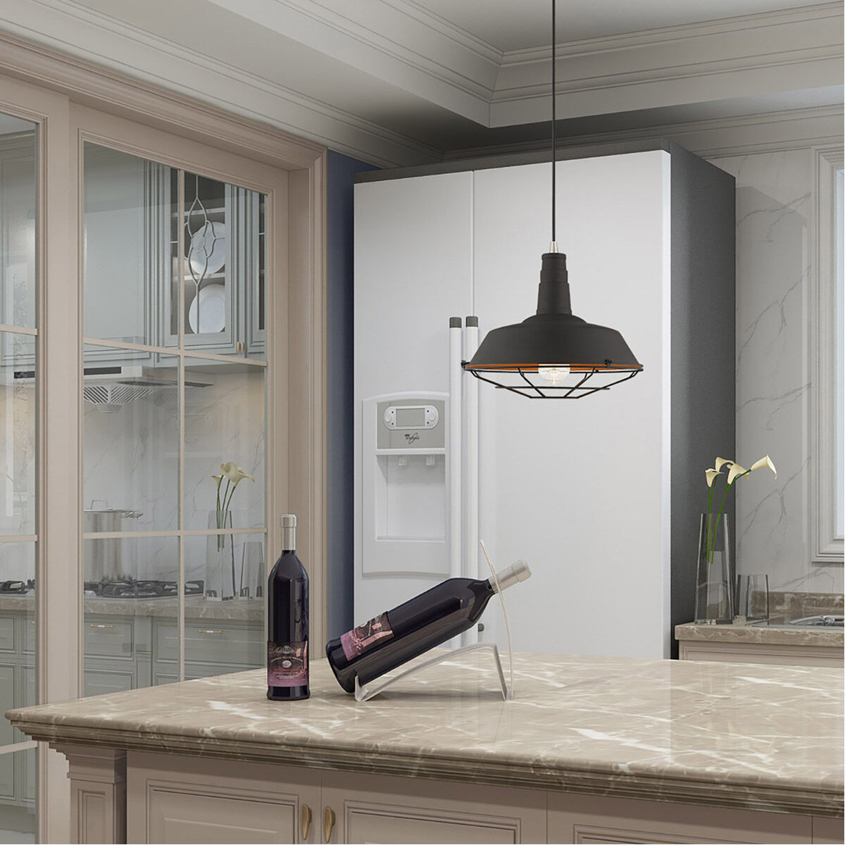 Allison 1 Light 14 inch Black Mini Pendant Ceiling Light