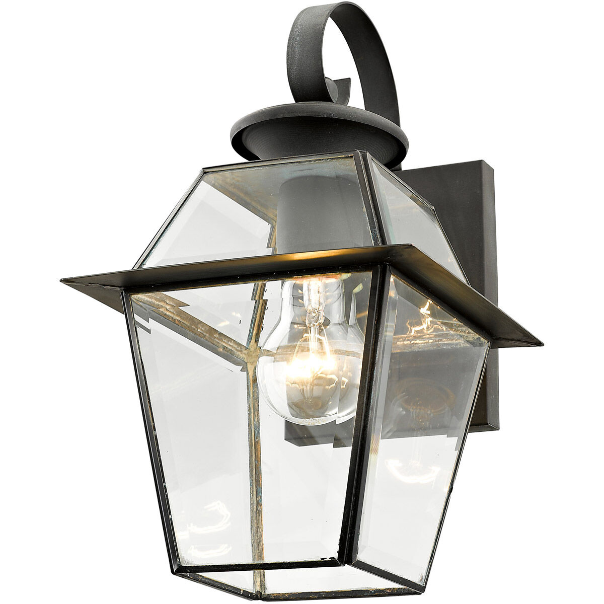 Westover 1 Light 13 inch Charcoal Outdoor Wall Lantern