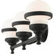 Oldwick 3 Light 24 inch Black Vanity Sconce Wall Light