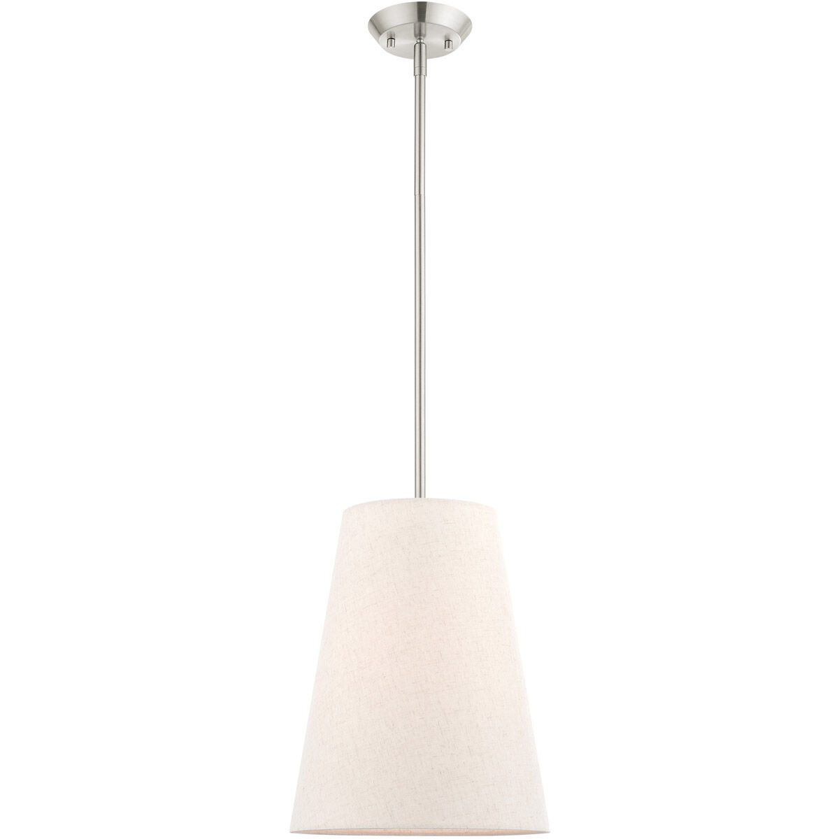 Prato 1 Light 11 inch Brushed Nickel Pendant Ceiling Light