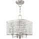 Grammercy 4 Light 14 inch Brushed Nickel Convertible Mini Chandelier/Ceiling Mount Ceiling Light