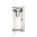 Utrecht 1 Light 14 inch Brushed Nickel Accents Outdoor Wall Lantern