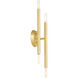 Soho 4 Light 5 inch Satin Brass ADA Sconce Wall Light
