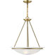Newburgh 3 Light 20 inch Antique Brass Pendant Chandelier Ceiling Light