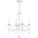 Pennington 4 Light 18 inch Antique White Convertible Mini Chandelier/Ceiling Mount Ceiling Light