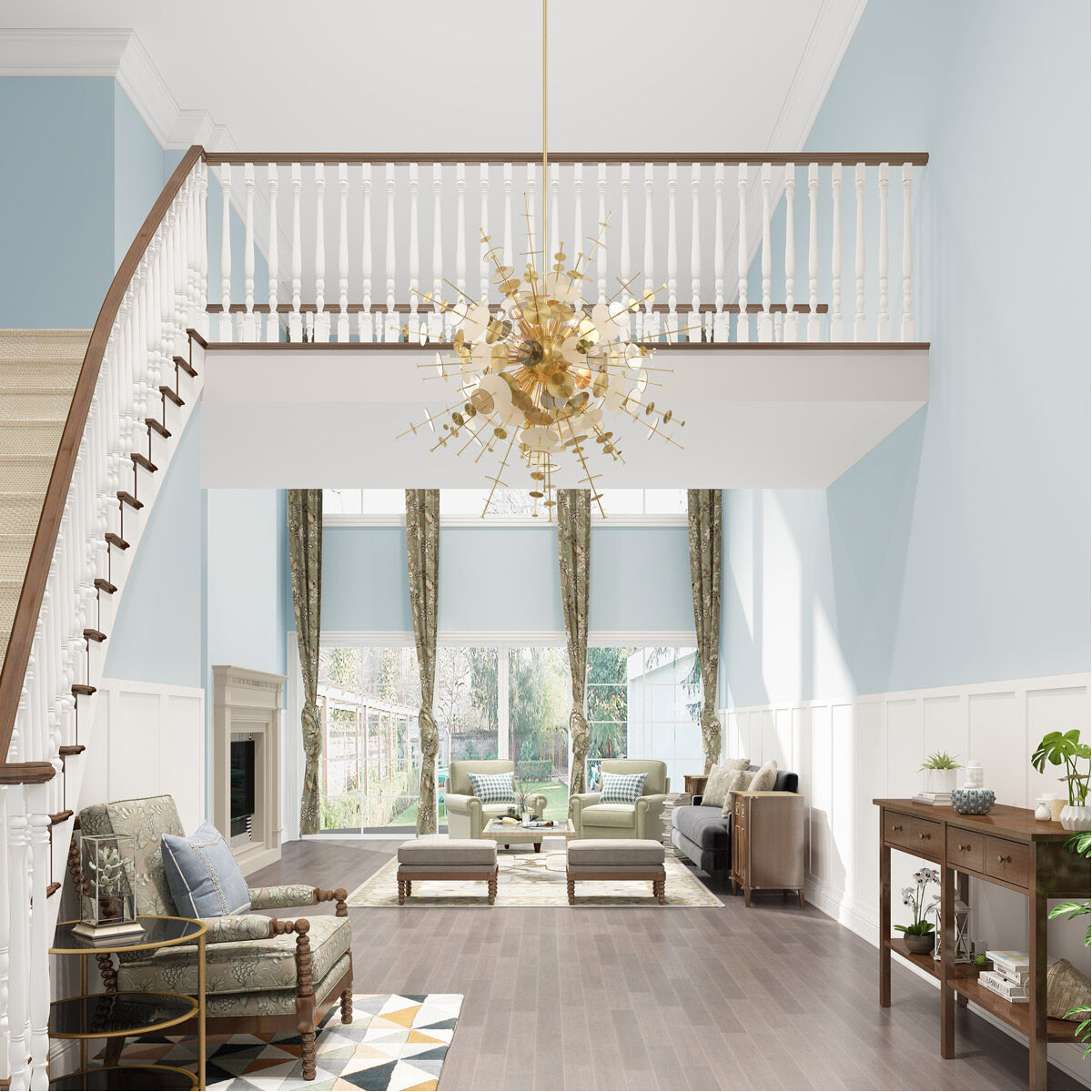 Circulo 12 Light 50 inch Satin Brass Grand Foyer Pendant Chandelier Ceiling Light