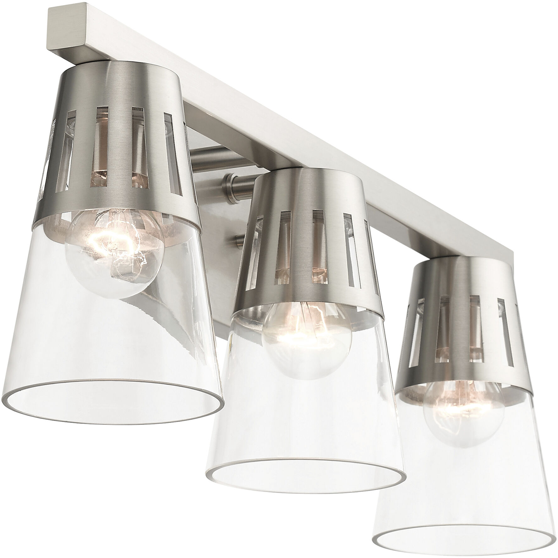 Bennington 3 Light 23.5 inch Brushed Nickel Vanity Sconce Wall Light