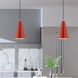 Allison 1 Light 7 inch Shiny Red Mini Pendant Ceiling Light