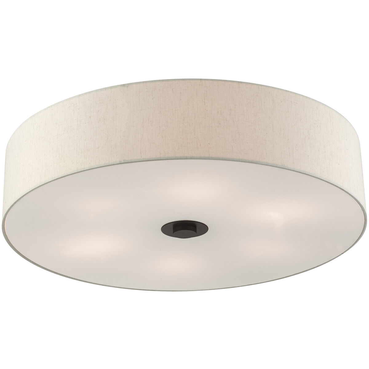 Meridian 6 Light 30 inch English Bronze Semi Flush Ceiling Light