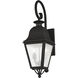 Amwell 2 Light 24.75 inch Black Outdoor Wall Lantern