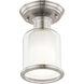 Middlebush 1 Light 6 inch Brushed Nickel Semi-Flush Mount Ceiling Light