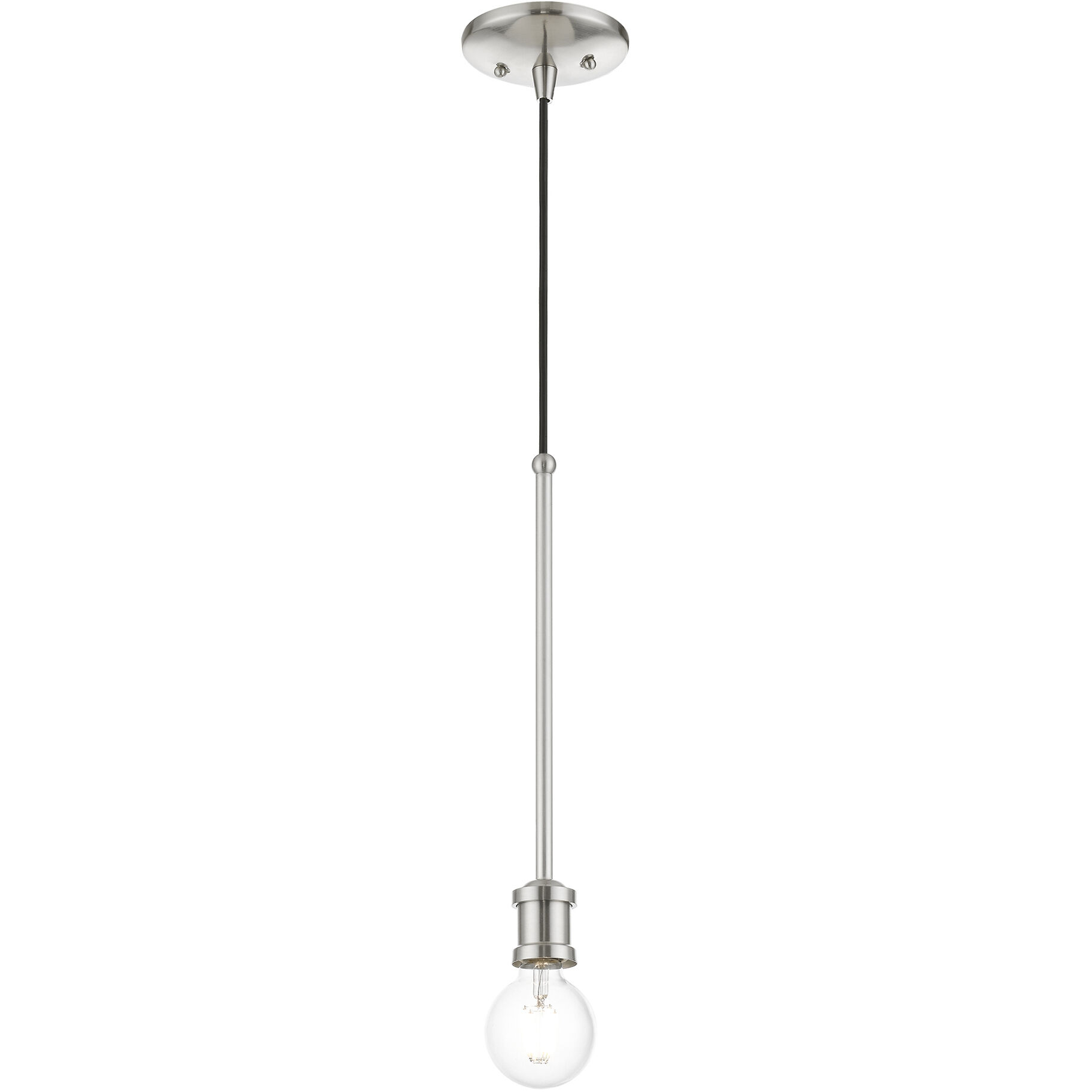 Lansdale 1 Light 5 inch Brushed Nickel Single Pendant Ceiling Light, Single