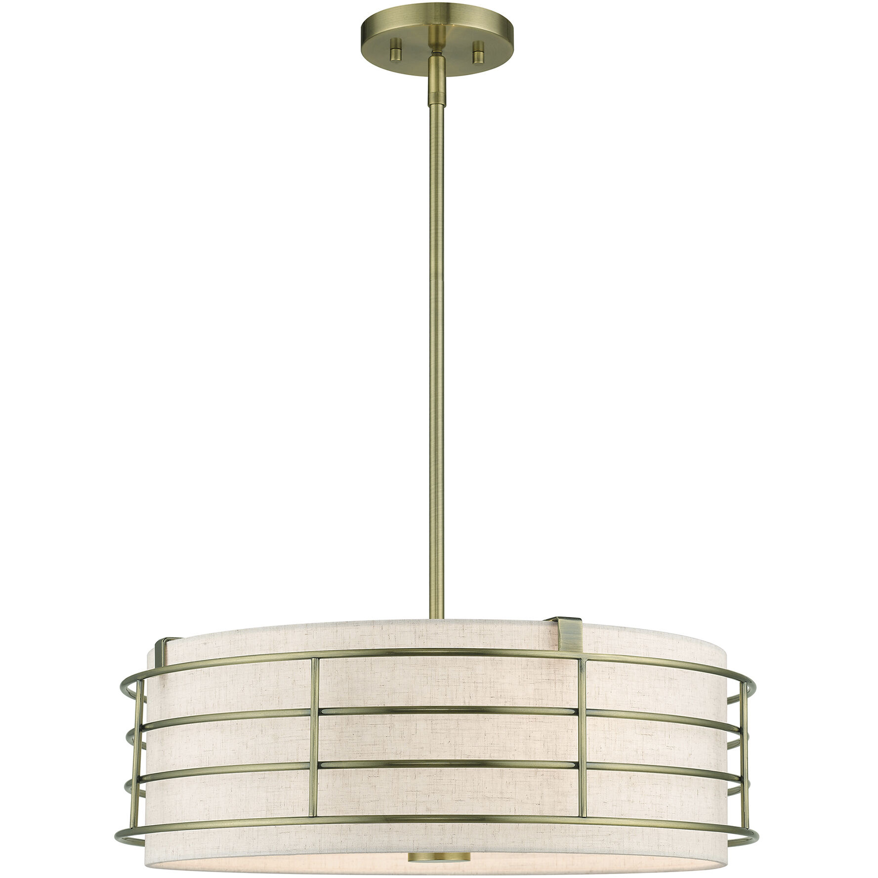 Blanchard 4 Light 20 inch Antique Brass Pendant Chandelier Ceiling Light