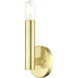 Copenhagen 1 Light 5.13 inch Satin Brass ADA Wall Sconce Wall Light, Single