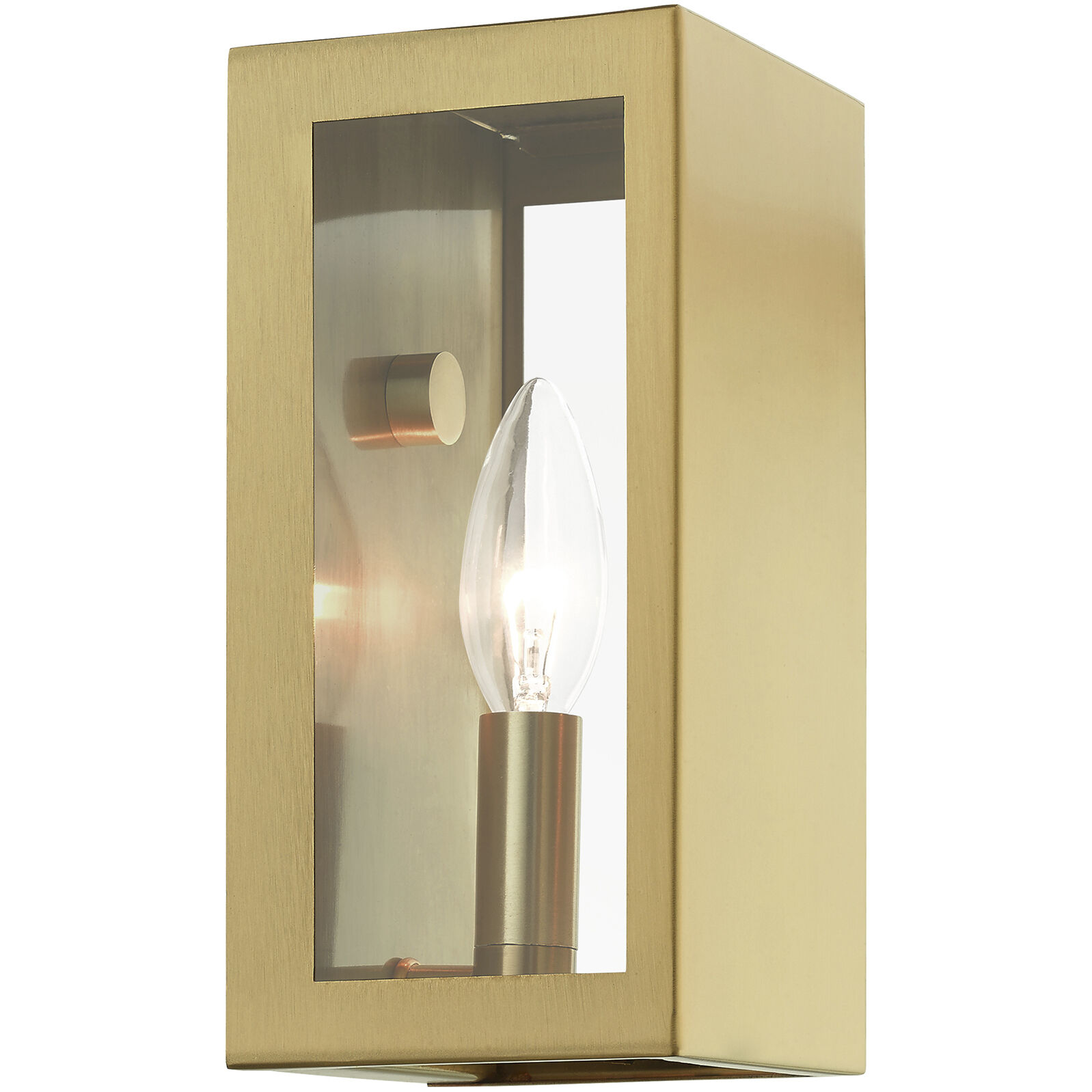 Winfield 1 Light 9 inch Satin Gold Outdoor Small Sconce, Small