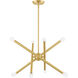 Soho 8 Light 20 inch Satin Brass Chandelier Ceiling Light